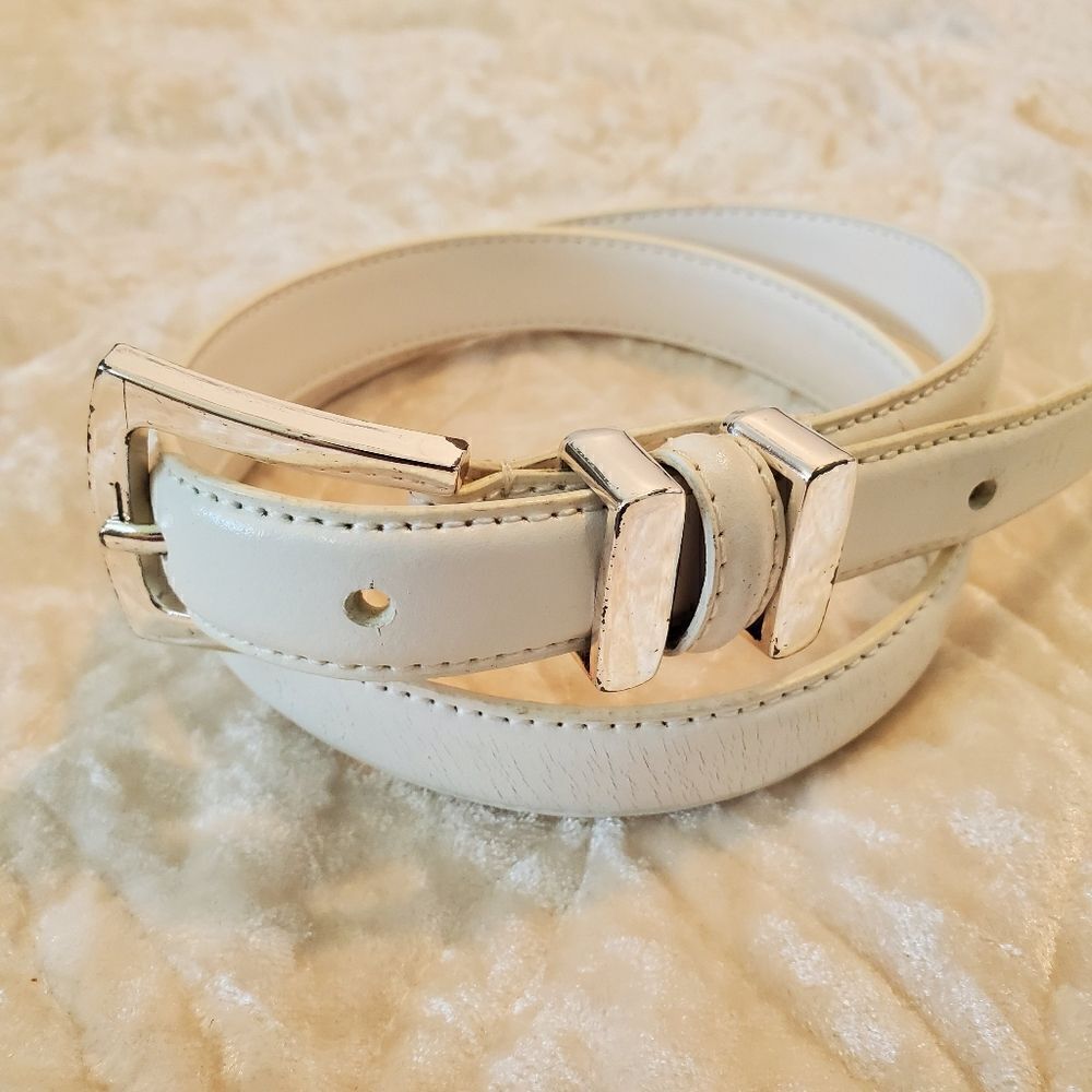 Vintage Women's‎ Genuine Leather  White Size Small